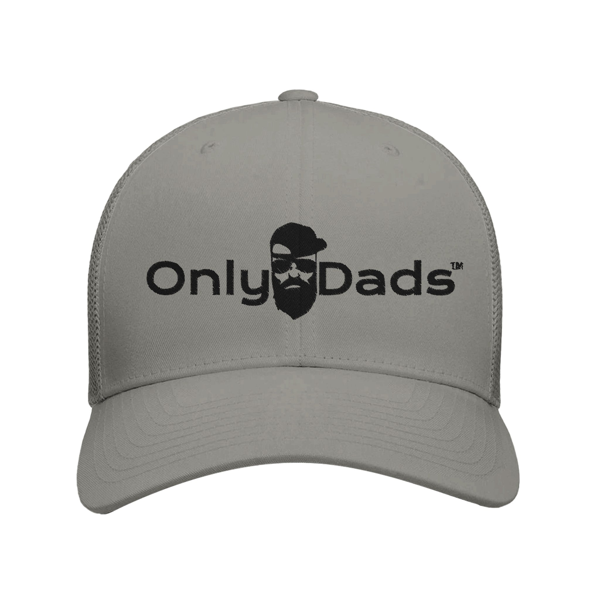 Only Dads Retro Trucker Hat – Black Embroidered Logo – trucker hat for men from Only Dads USA
