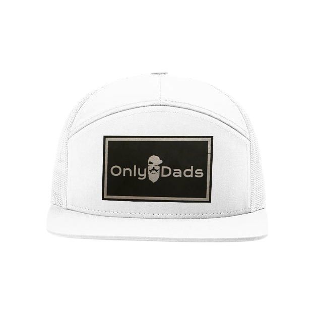 Only Dads 7-Panel Trucker Hat - Front Logo Patch – trucker hat for men from Only Dads USA