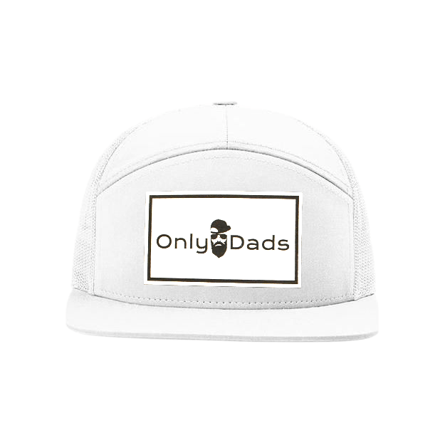 Only Dads 7-Panel Trucker Hat - Front Logo Patch – trucker hat for men from Only Dads USA