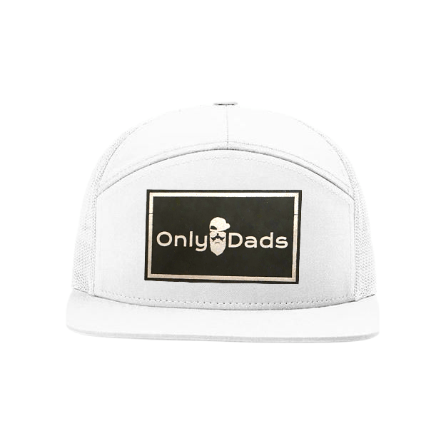 Only Dads 7-Panel Trucker Hat - Front Logo Patch – trucker hat for men from Only Dads USA