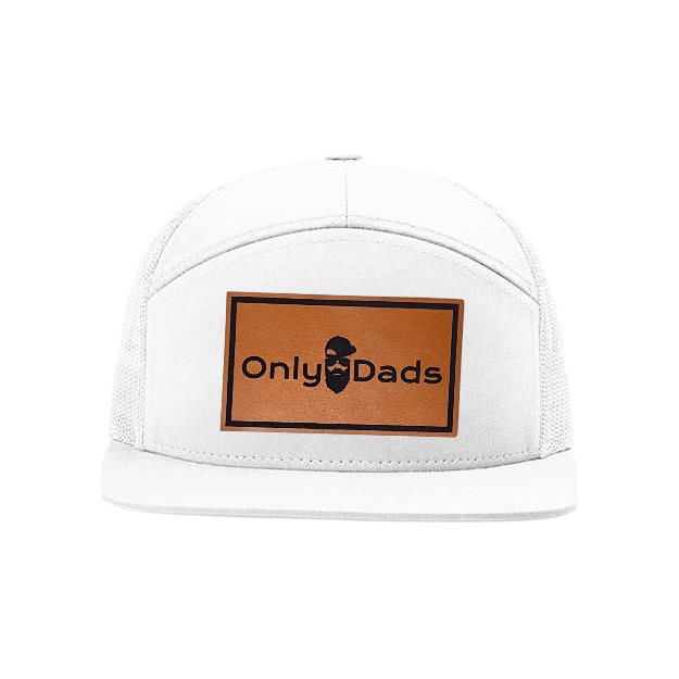 Only Dads 7-Panel Trucker Hat - Front Logo Patch – trucker hat for men from Only Dads USA