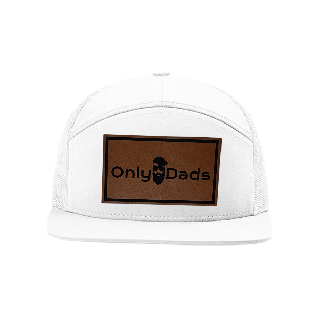 Only Dads 7-Panel Trucker Hat - Front Logo Patch – trucker hat for men from Only Dads USA