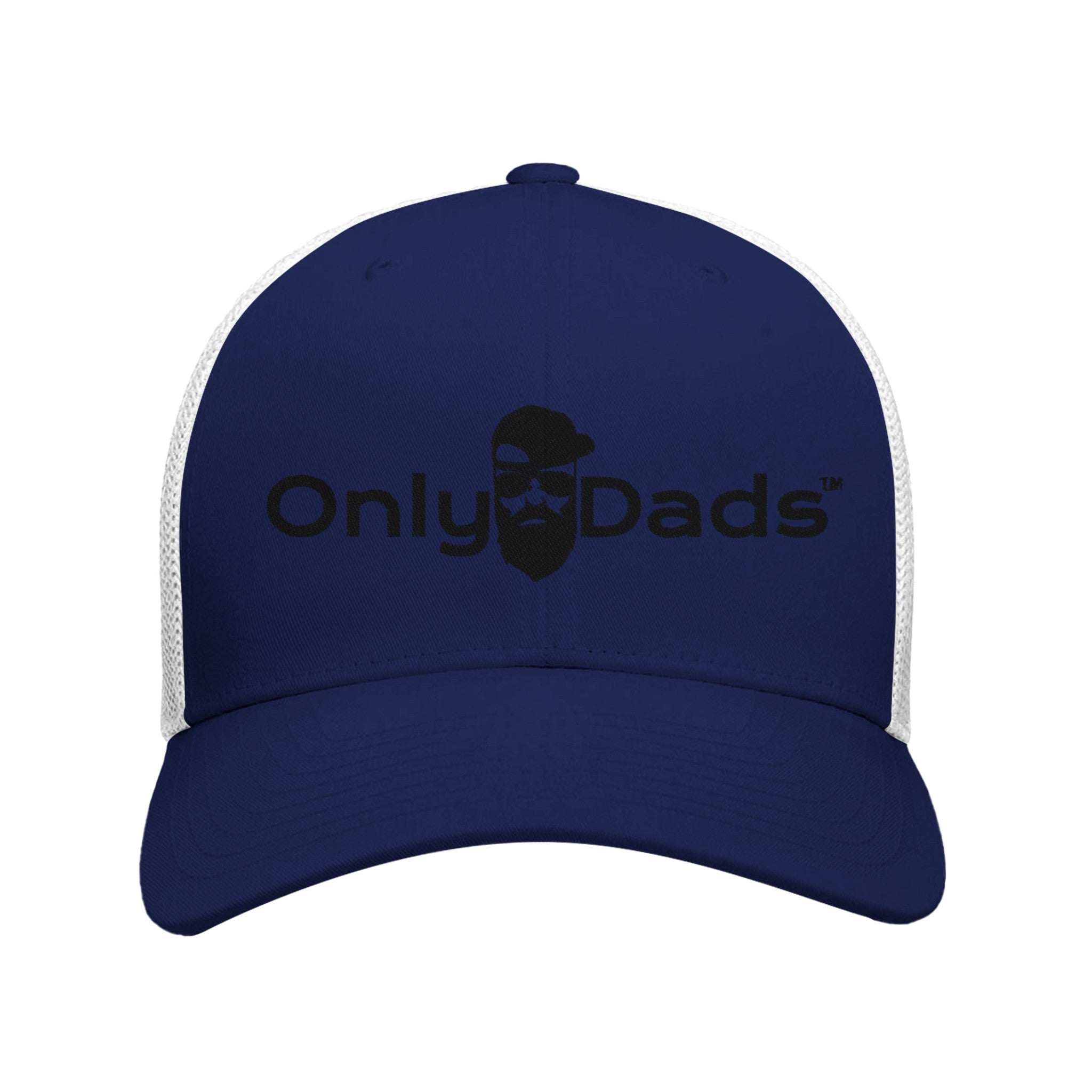 Only Dads Retro Trucker Hat – Black Embroidered Logo – trucker hat for men from Only Dads USA