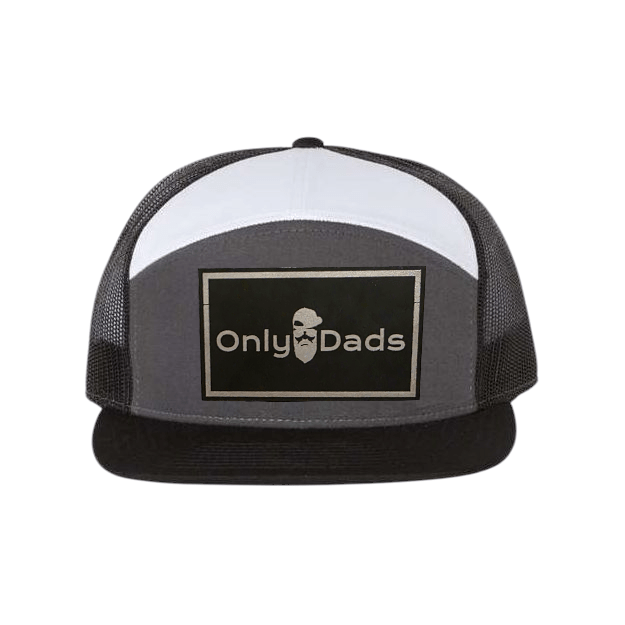 Only Dads 7-Panel Trucker Hat - Front Logo Patch – trucker hat for men from Only Dads USA