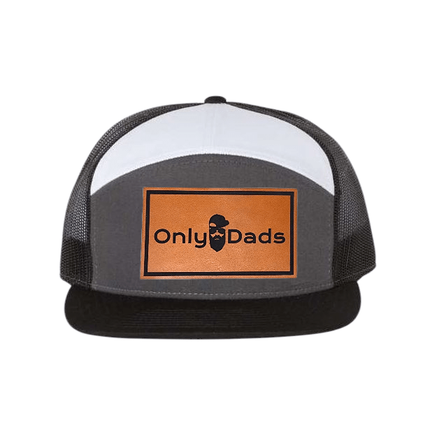 Only Dads 7-Panel Trucker Hat - Front Logo Patch – trucker hat for men from Only Dads USA