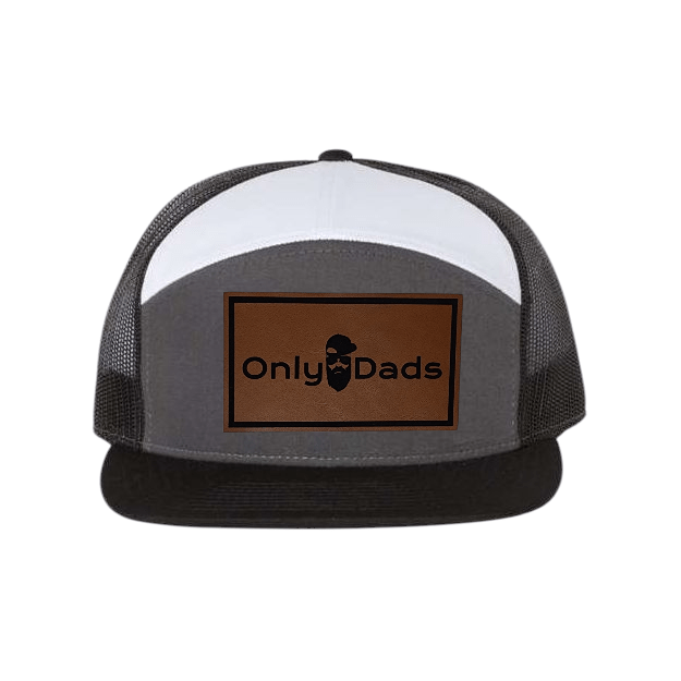 Only Dads 7-Panel Trucker Hat - Front Logo Patch – trucker hat for men from Only Dads USA