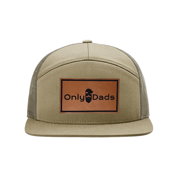 Only Dads 7-Panel Trucker Hat - Front Logo Patch – trucker hat for men from Only Dads USA
