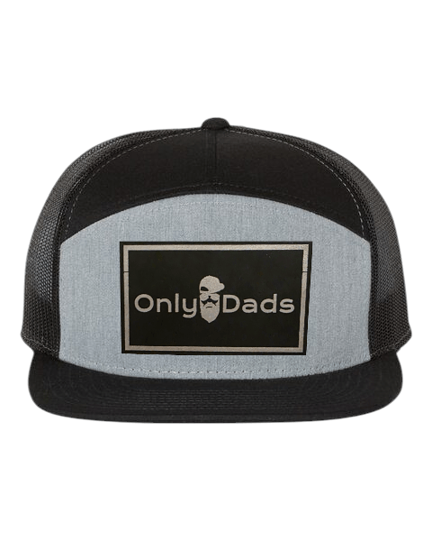 Only Dads 7-Panel Trucker Hat - Front Logo Patch – trucker hat for men from Only Dads USA