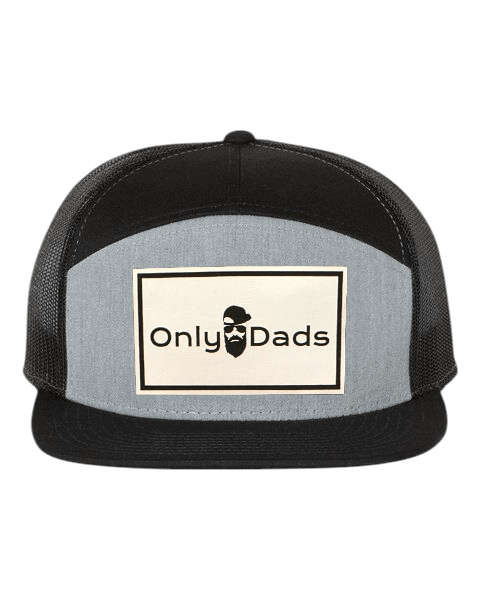 Only Dads 7-Panel Trucker Hat - Front Logo Patch – trucker hat for men from Only Dads USA