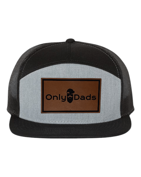 Only Dads 7-Panel Trucker Hat - Front Logo Patch – trucker hat for men from Only Dads USA
