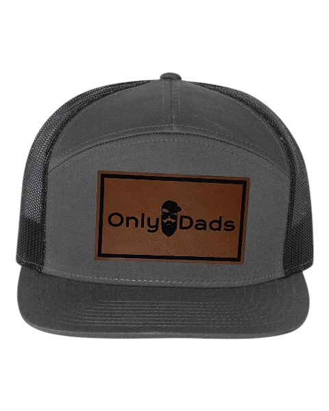 Only Dads 7-Panel Trucker Hat - Front Logo Patch – trucker hat for men from Only Dads USA