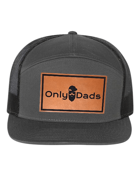 Only Dads 7-Panel Trucker Hat - Front Logo Patch – trucker hat for men from Only Dads USA