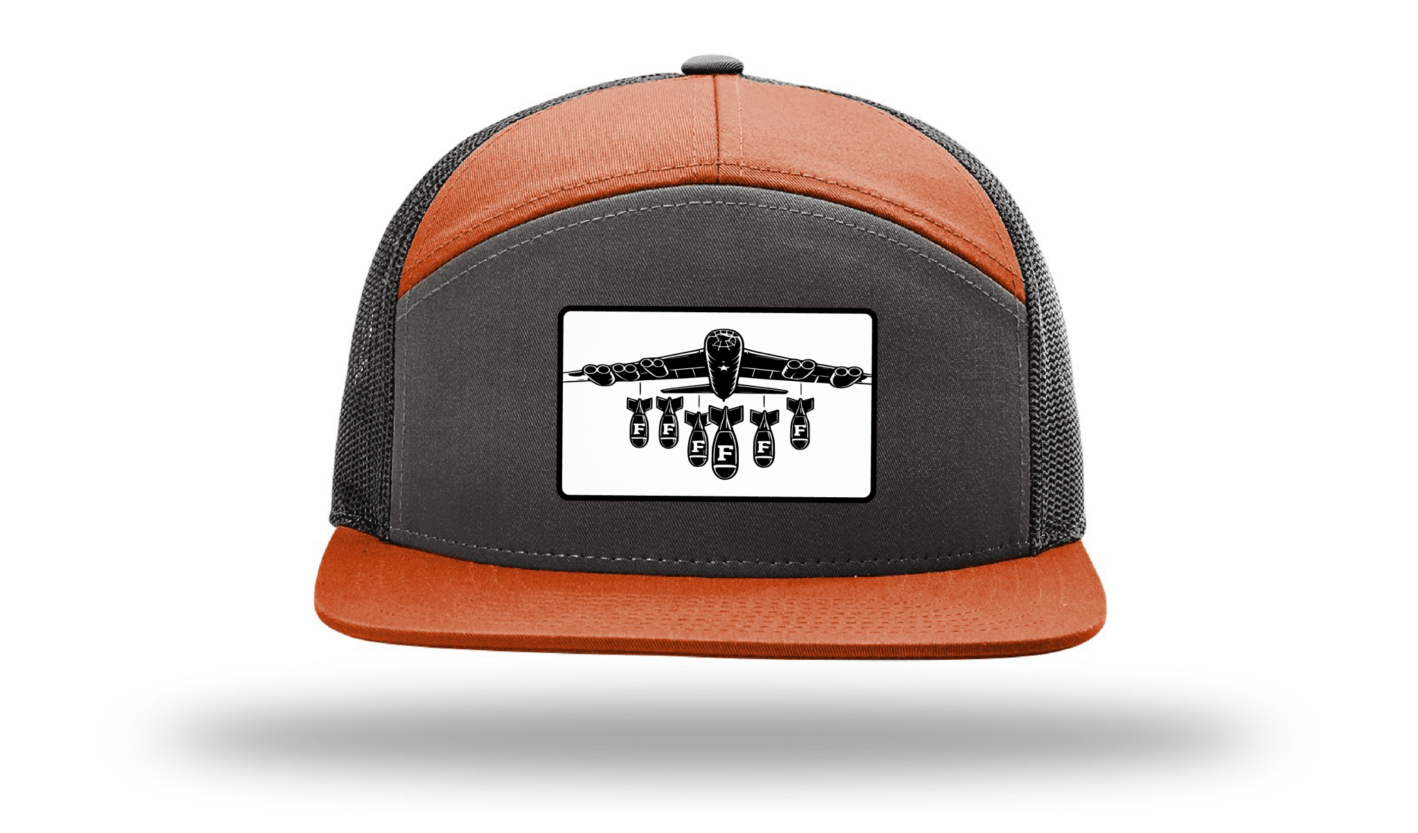 Only Dads - F Bomb -7 Panel Trucker Hat – trucker hat for men from Only Dads USA