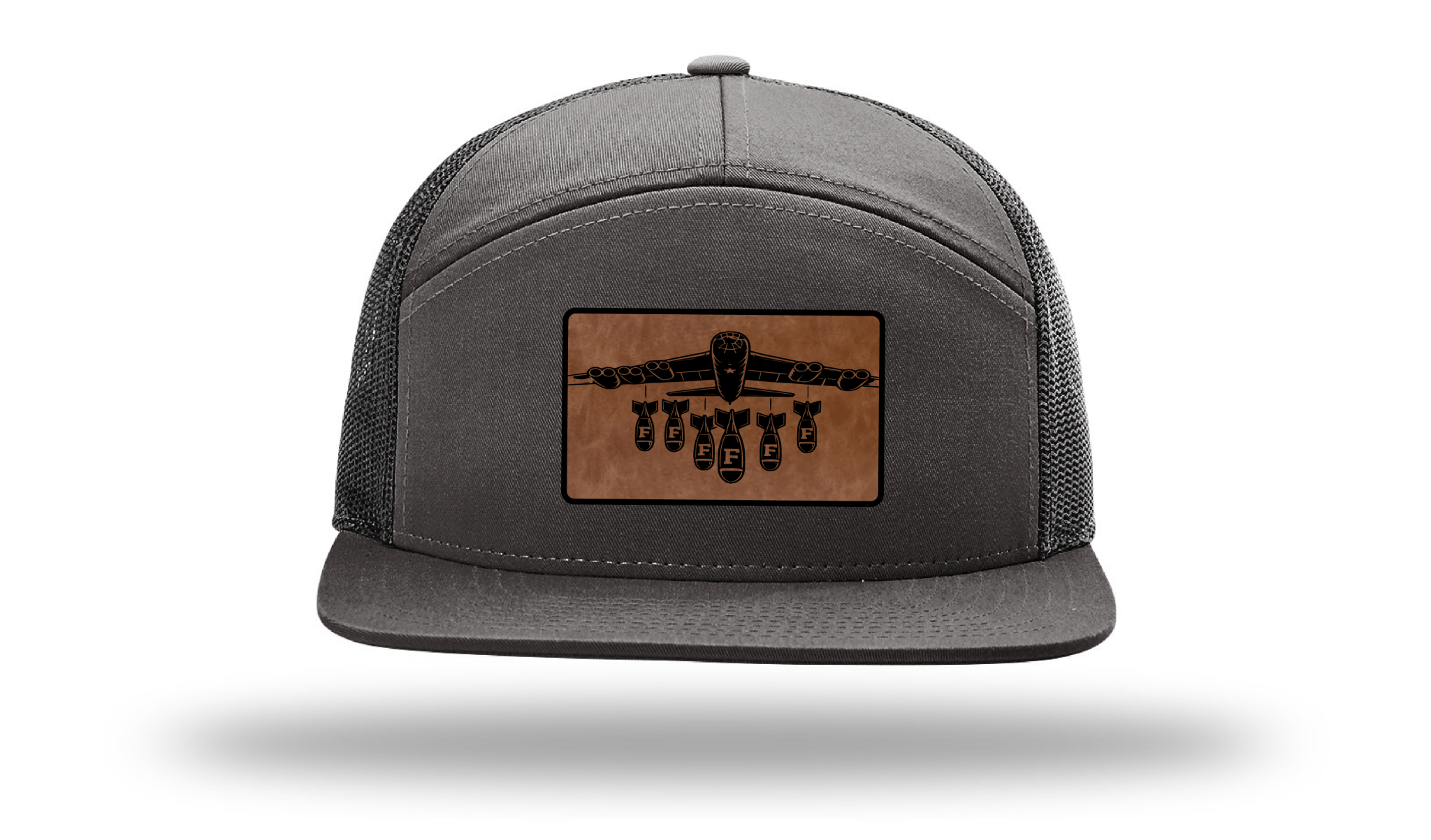 Only Dads - F Bomb -7 Panel Trucker Hat – trucker hat for men from Only Dads USA