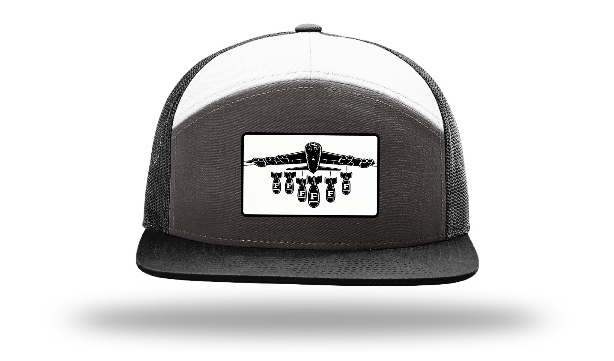 Only Dads - F Bomb -7 Panel Trucker Hat – trucker hat for men from Only Dads USA