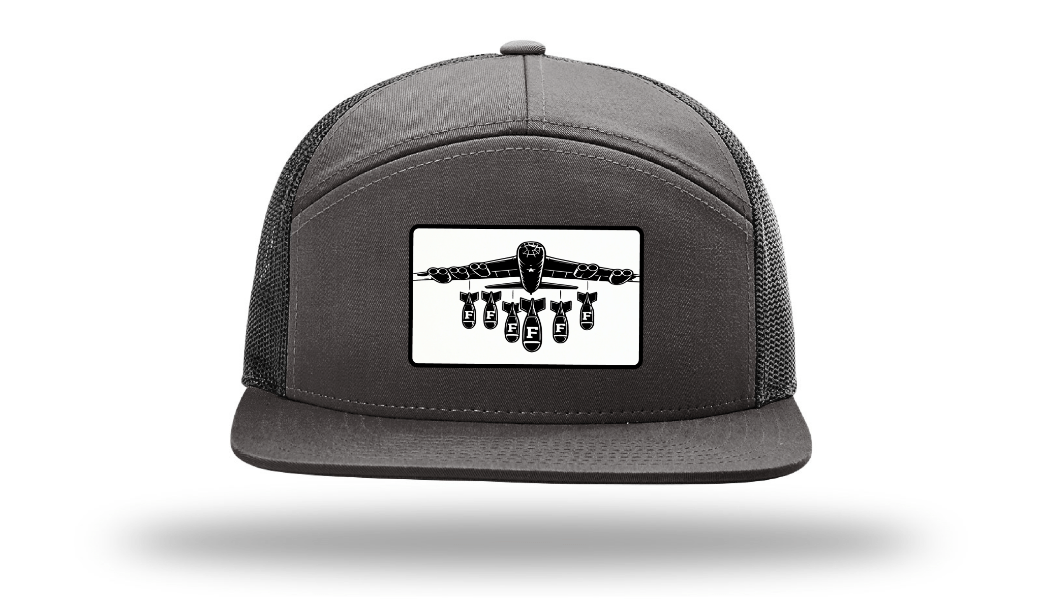 Only Dads - F Bomb -7 Panel Trucker Hat – trucker hat for men from Only Dads USA