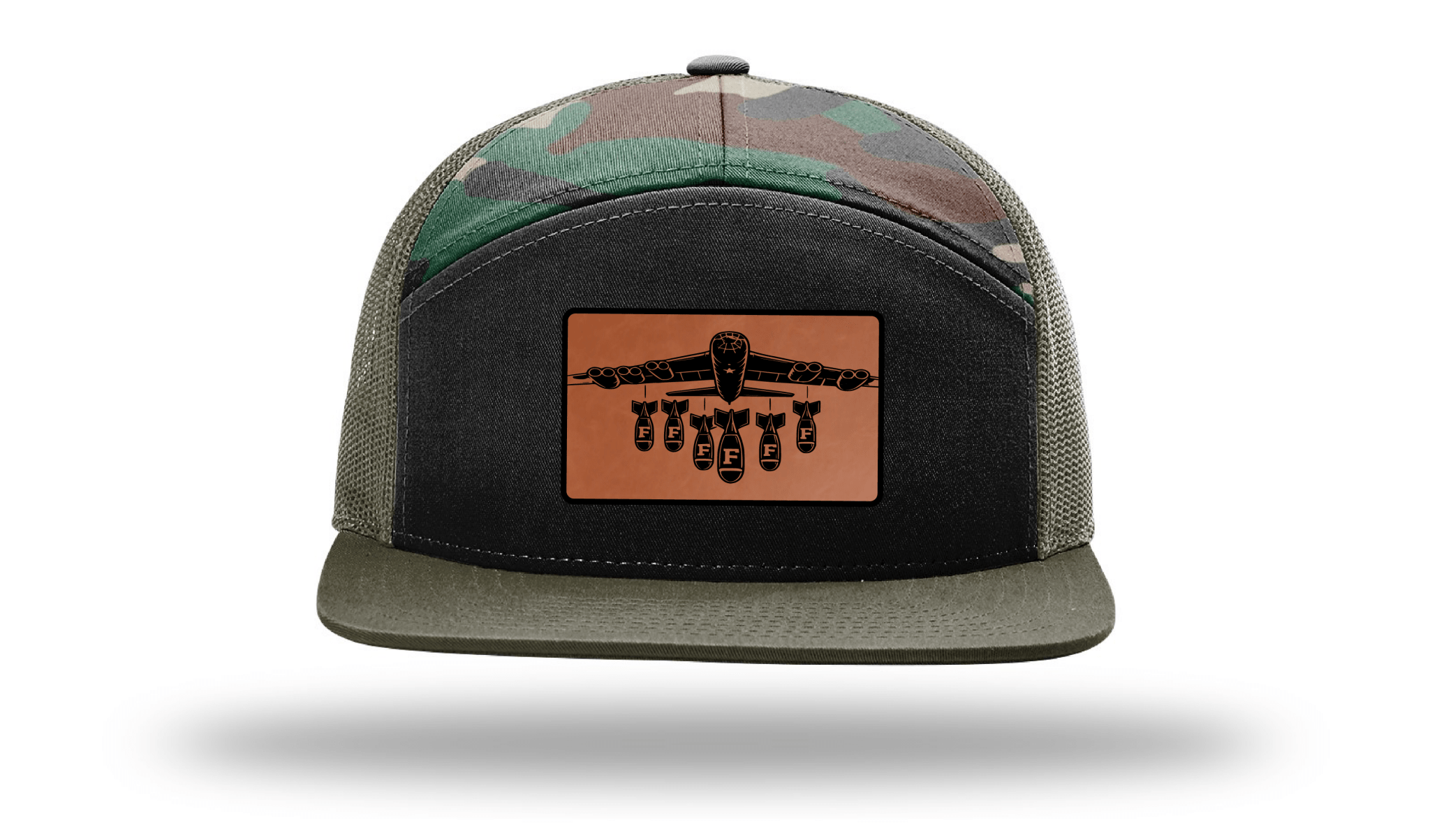 Only Dads - F Bomb -7 Panel Trucker Hat – trucker hat for men from Only Dads USA