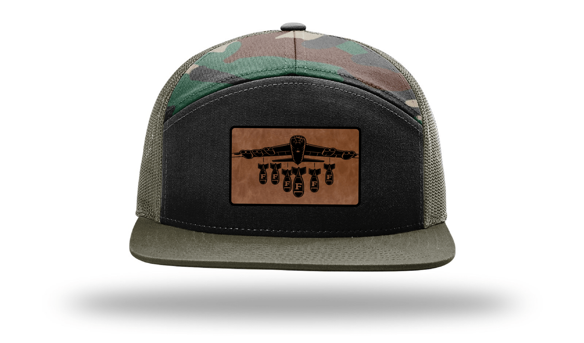 Only Dads - F Bomb -7 Panel Trucker Hat – trucker hat for men from Only Dads USA