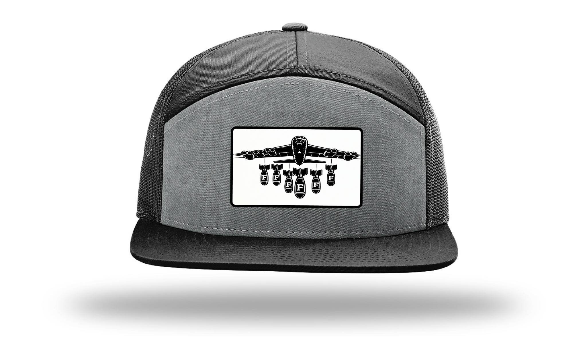 Only Dads - F Bomb -7 Panel Trucker Hat – trucker hat for men from Only Dads USA