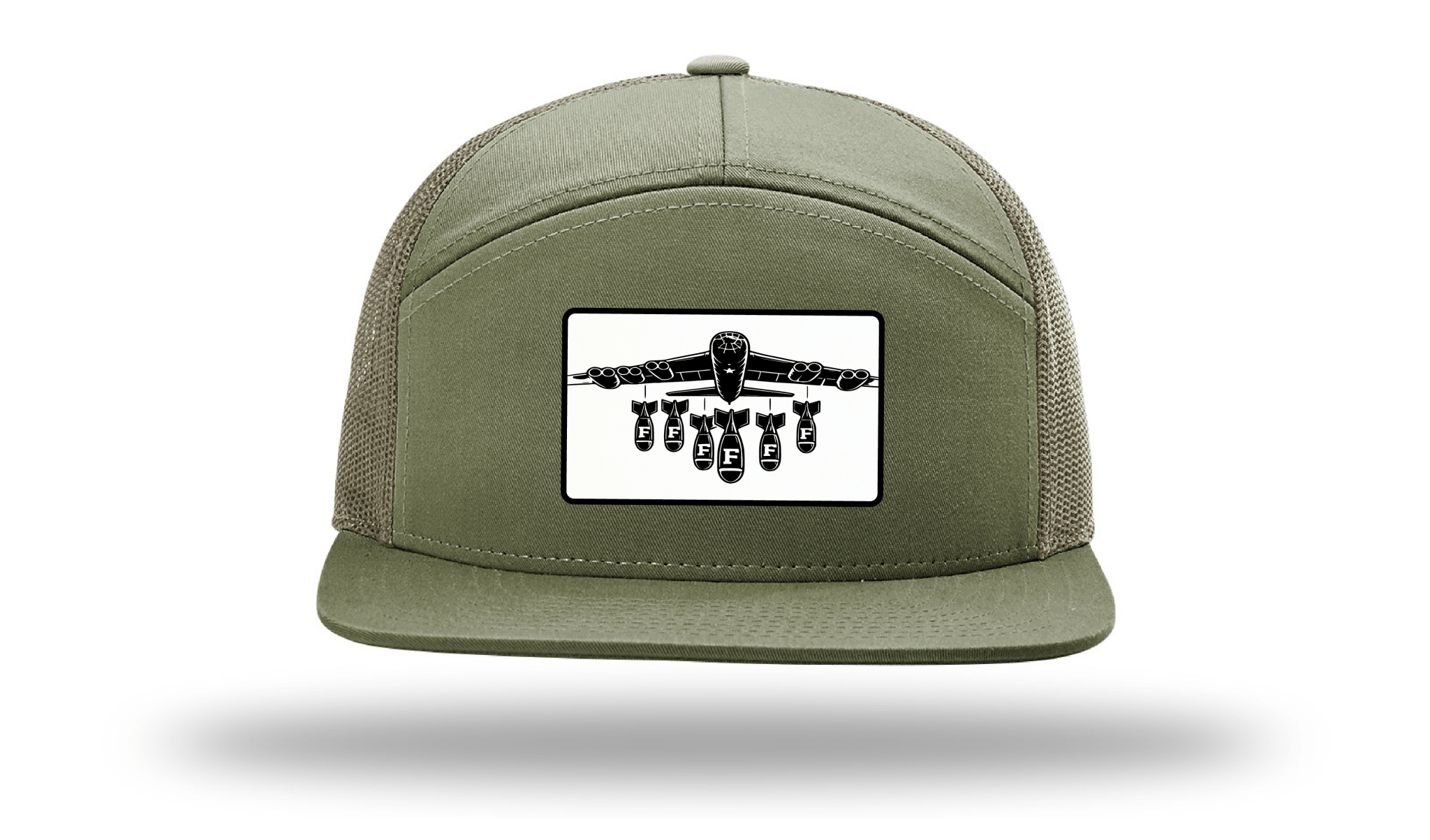 Only Dads - F Bomb -7 Panel Trucker Hat – trucker hat for men from Only Dads USA