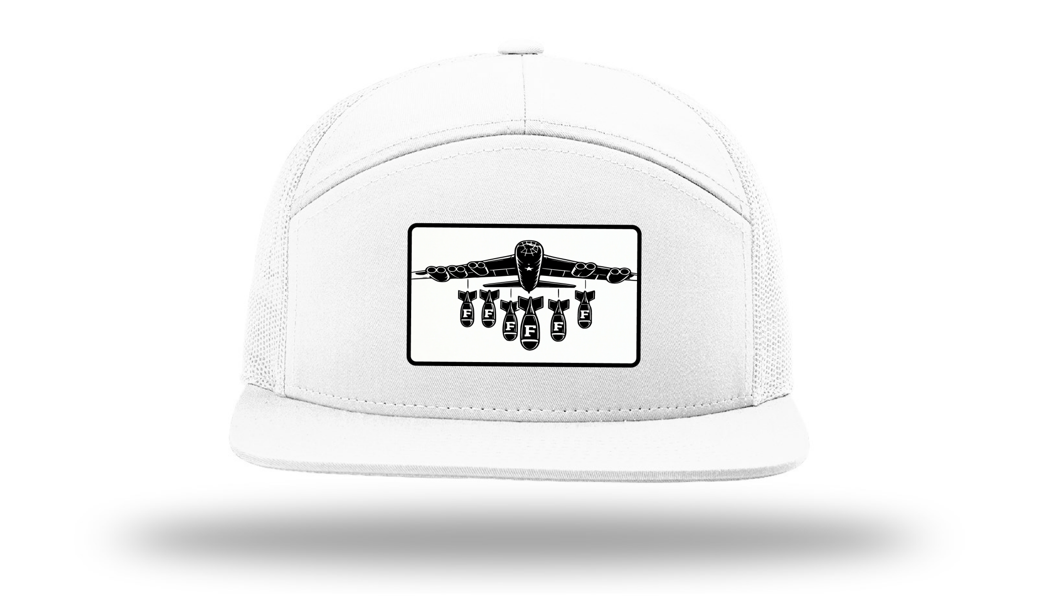 Only Dads - F Bomb -7 Panel Trucker Hat – trucker hat for men from Only Dads USA