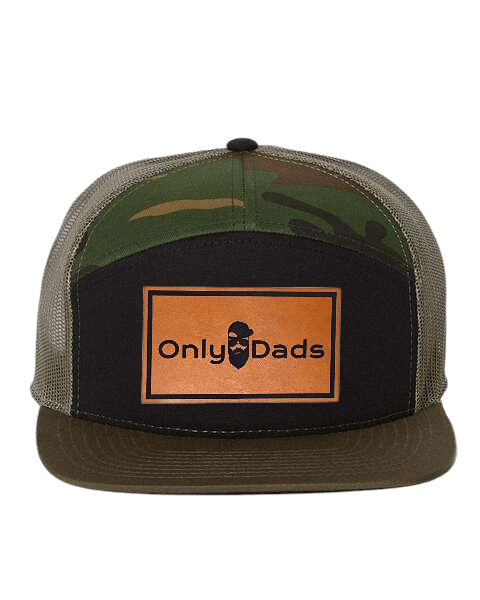 Only Dads 7-Panel Trucker Hat - Front Logo Patch – trucker hat for men from Only Dads USA