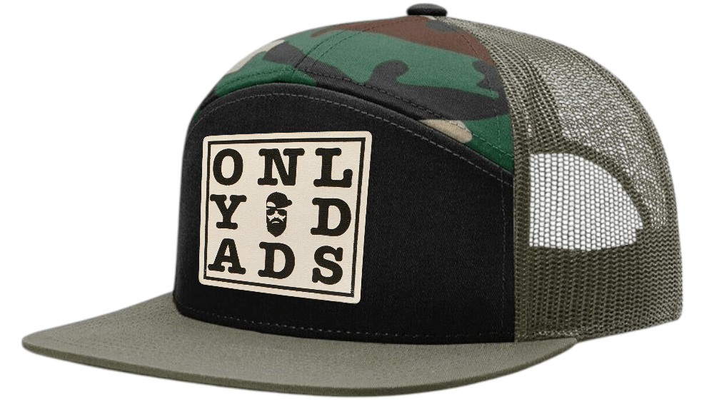 Word Search 7 Panel Trucker Hat – trucker hat for men from Only Dads USA