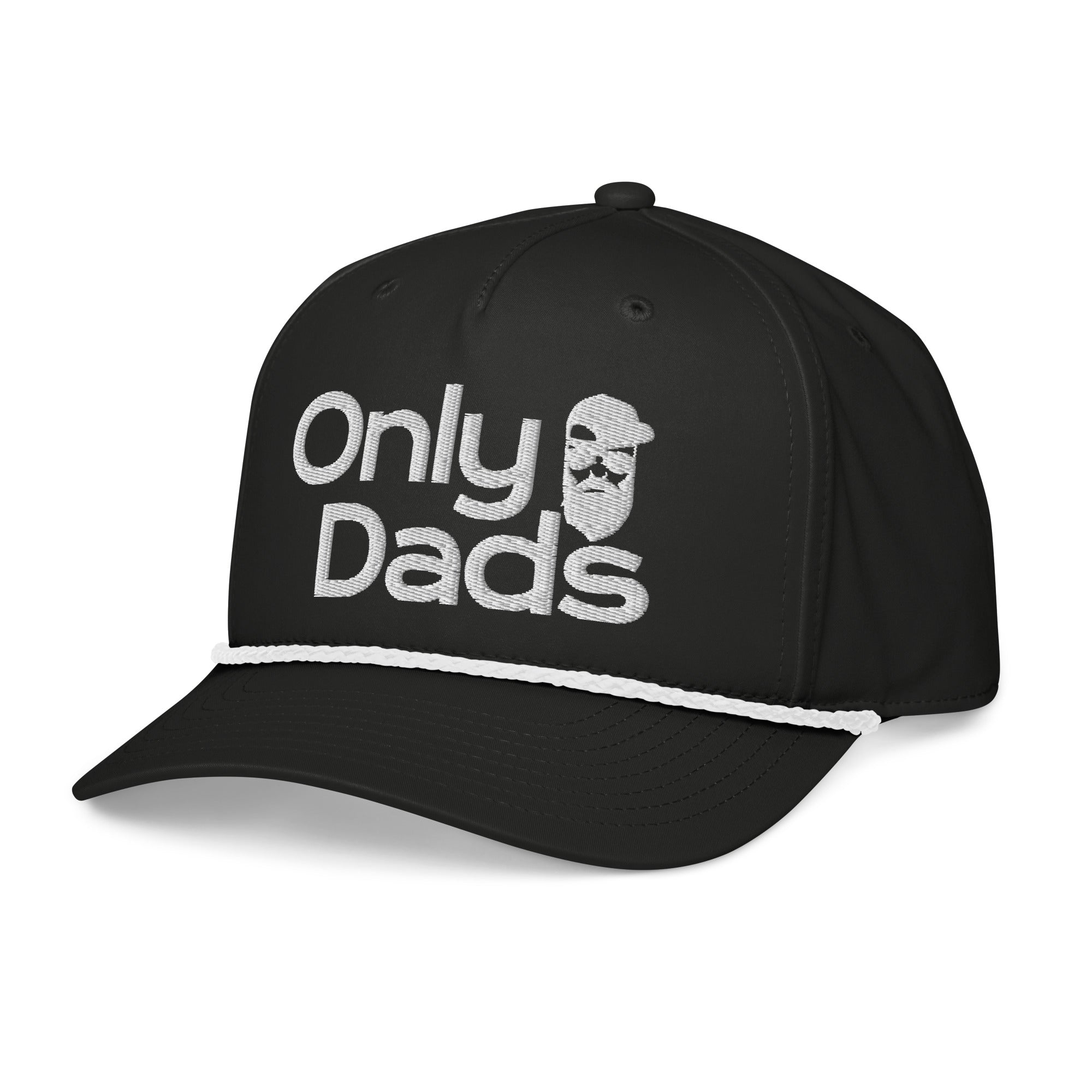 Only Dads – Golf Rope Hat (White Logo Edition) – trucker hat for men from Only Dads USA