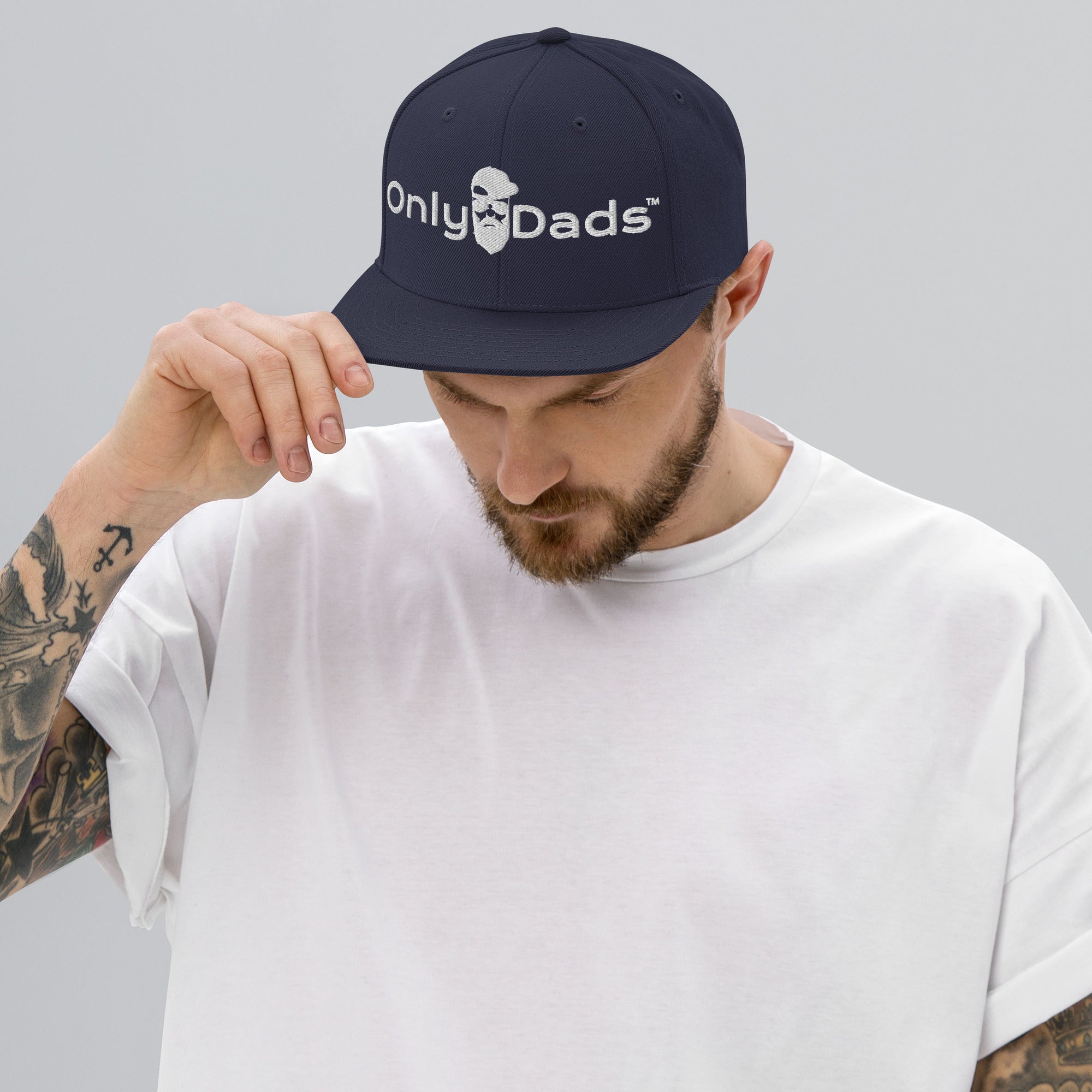 Only Dads – Logo Snapback Hat – trucker hat for men from Only Dads USA