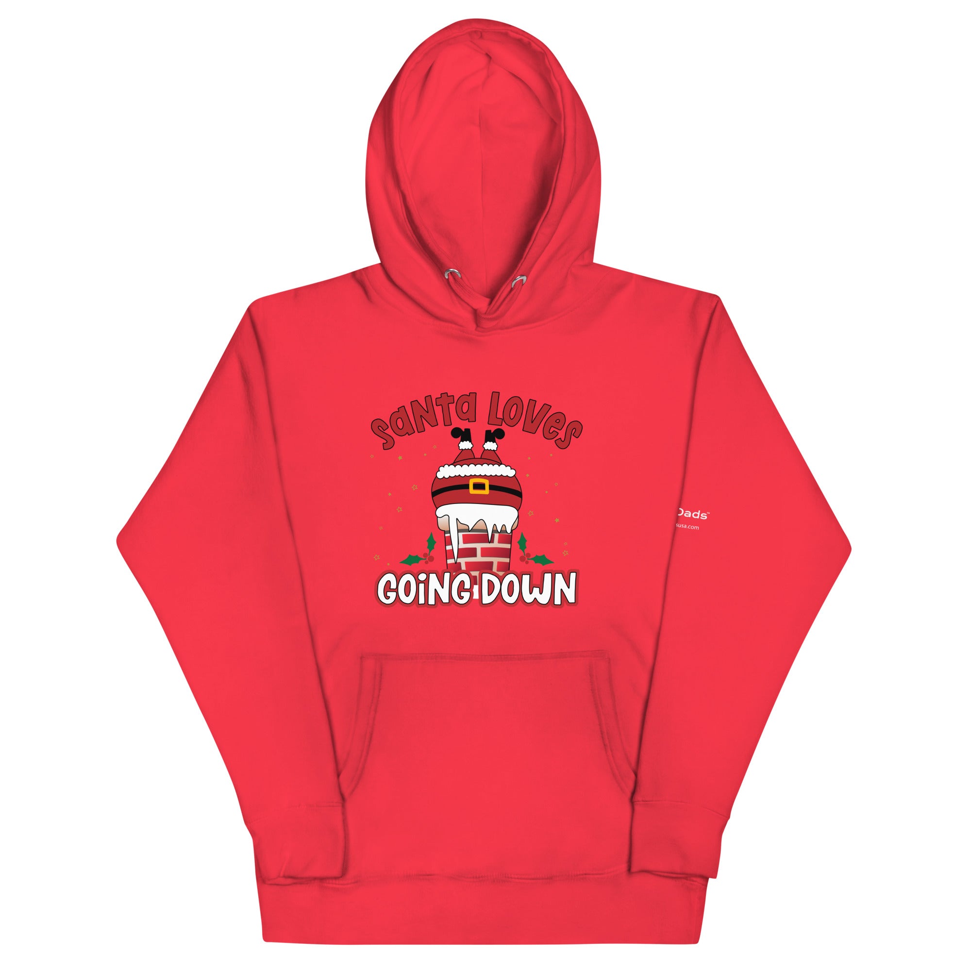 Only Dads – Santa Loves Going Down Hoodie – funny dad sweatshirt from Only Dads USA