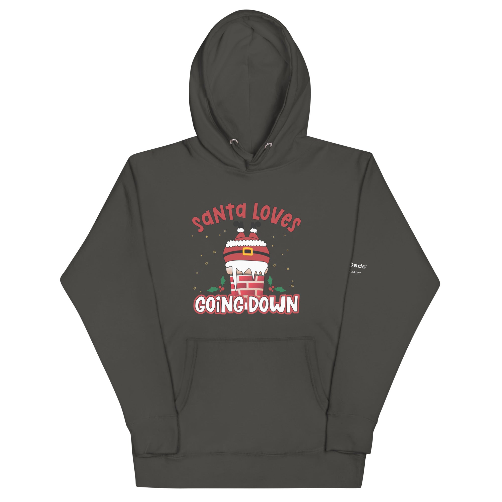 Only Dads – Santa Loves Going Down Hoodie – funny dad sweatshirt from Only Dads USA