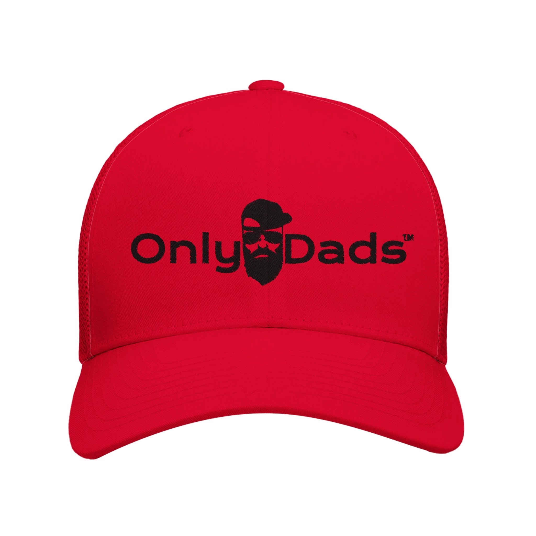 Only Dads Retro Trucker Hat - Black Logo | Flexfit 6606 - Only Dads USA - e2cee4a9 - 96b3 - 4bb9 - 8d81 - e4307d48a8fc