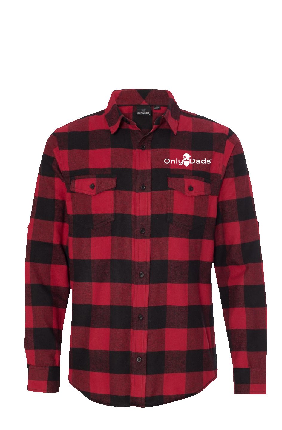 flannel red and black - only dads logo – funny dad shirt and mens graphic tee from Only Dads USA
