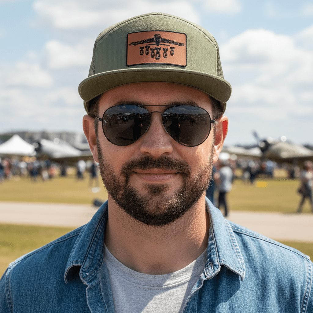 Only Dads - F Bomb -7 Panel Trucker Hat – trucker hat for men from Only Dads USA