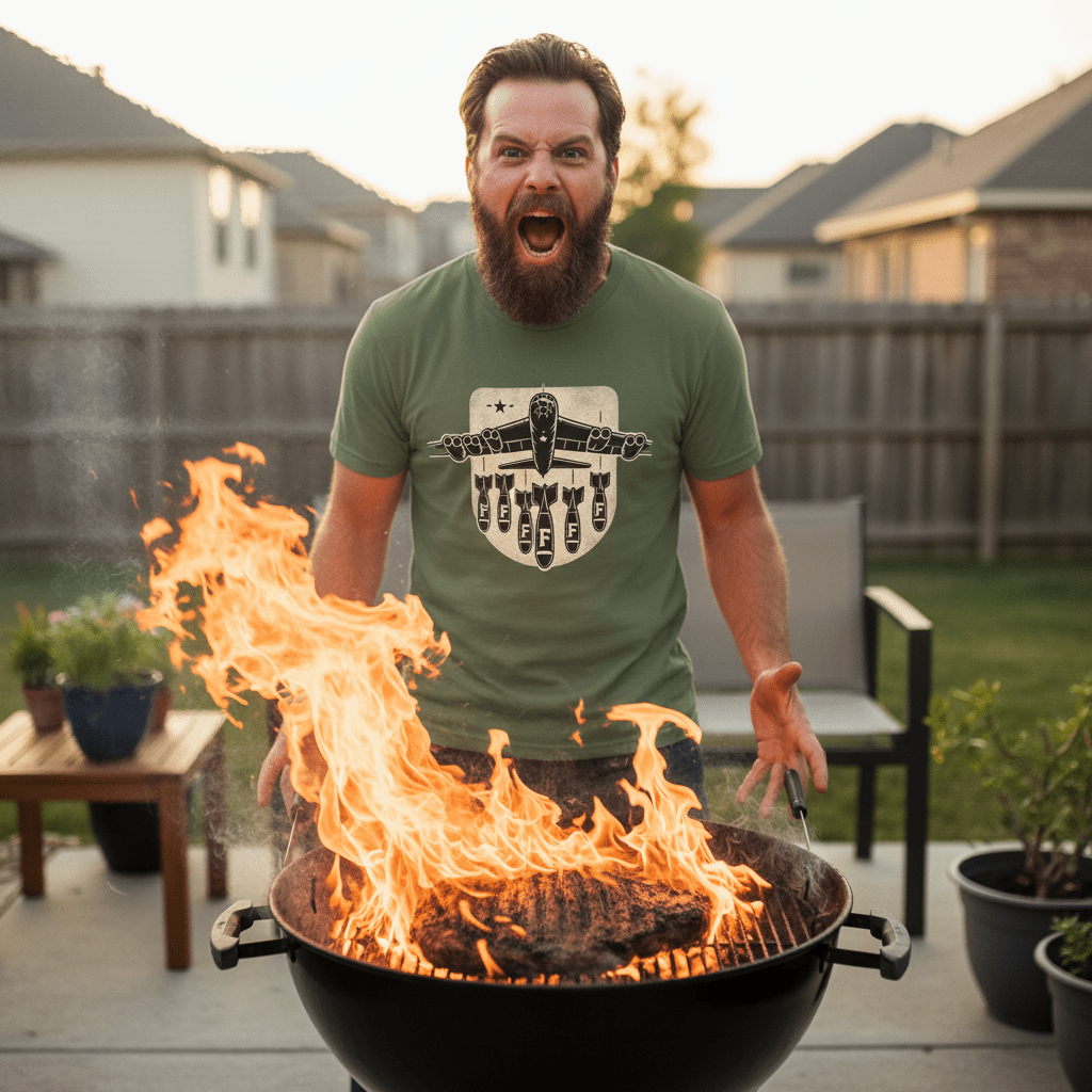 F Bomb - Only Dads T-shirt – funny dad shirt and mens graphic tee from Only Dads USA