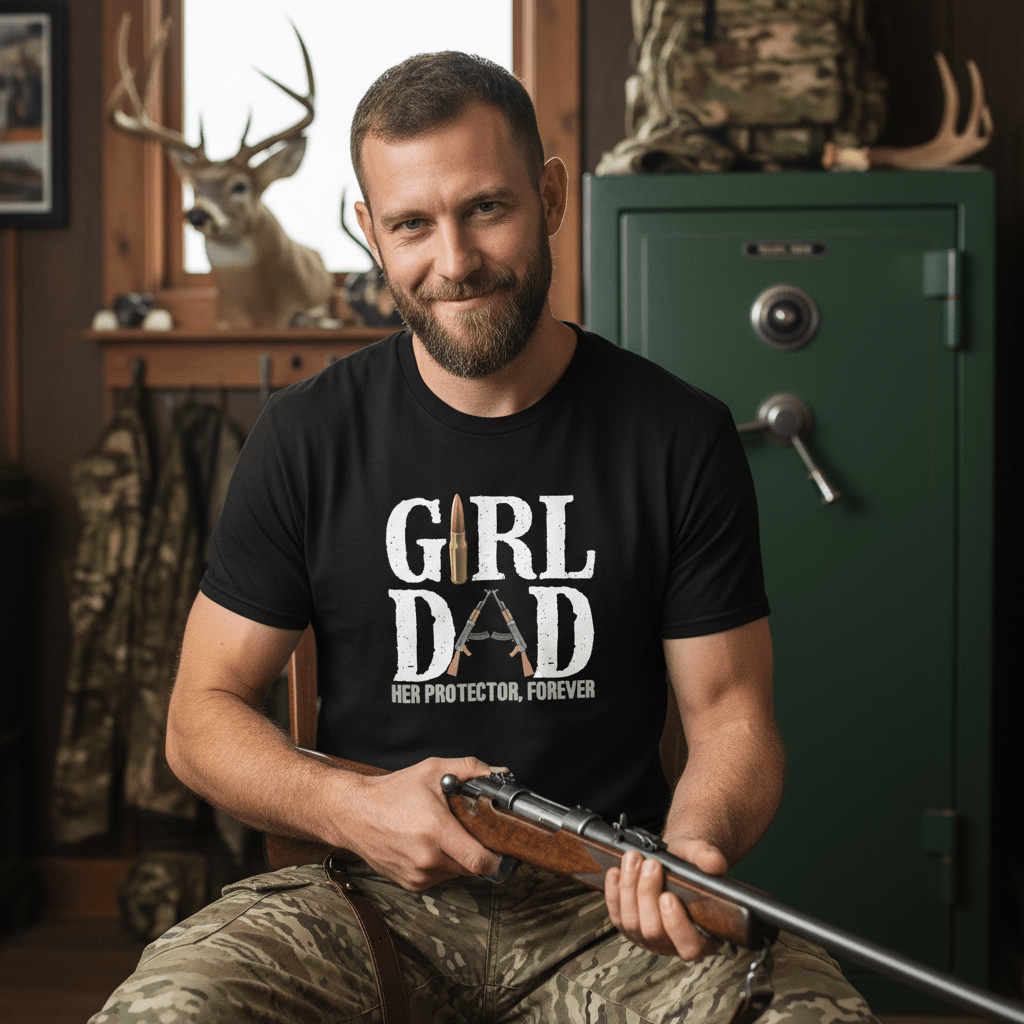Girl Dad Protector - Only Dads T-shirt – funny dad shirt and mens graphic tee from Only Dads USA