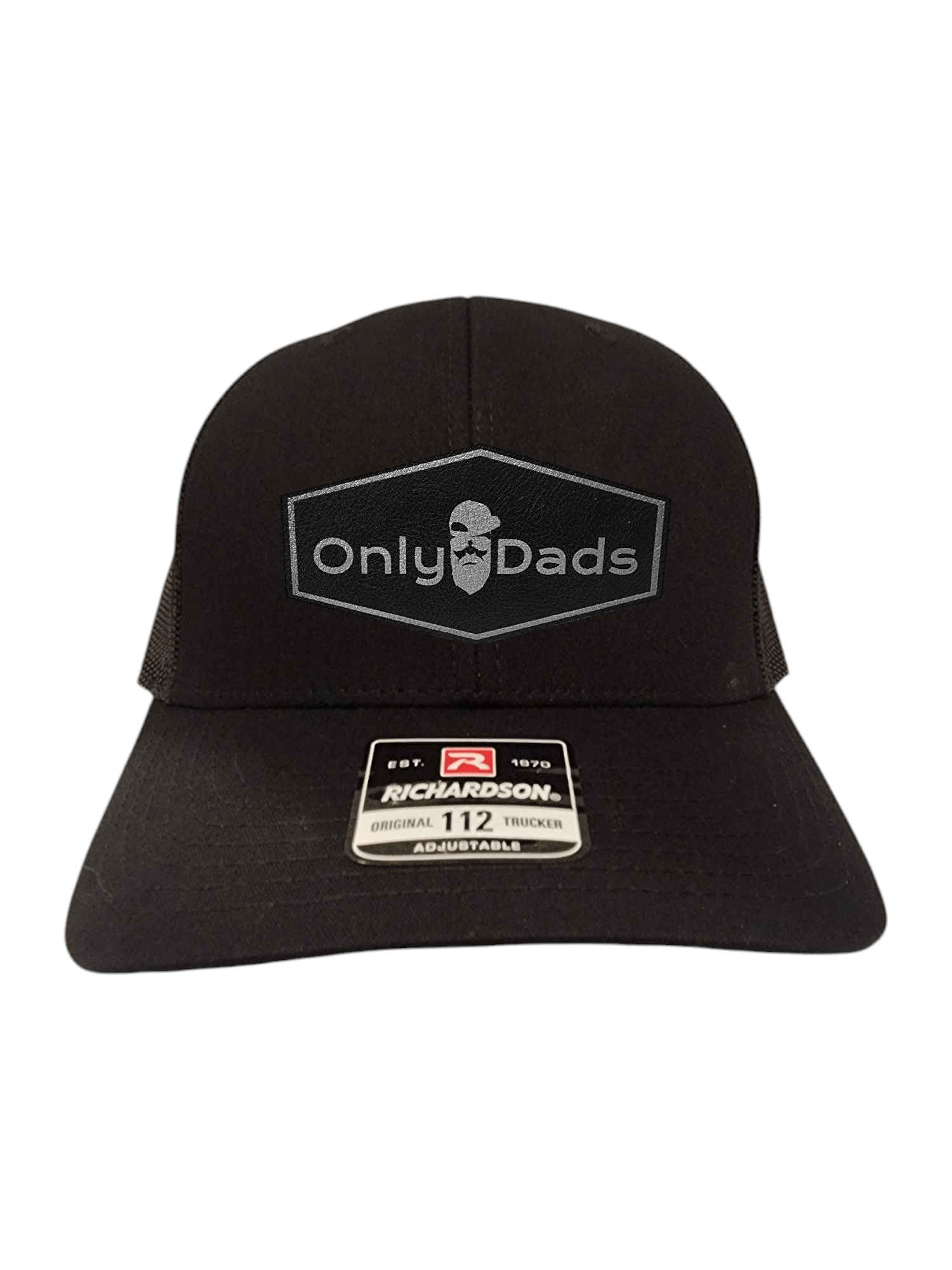 only dads trucker hat - hexagon patch – trucker hat for men from Only Dads USA