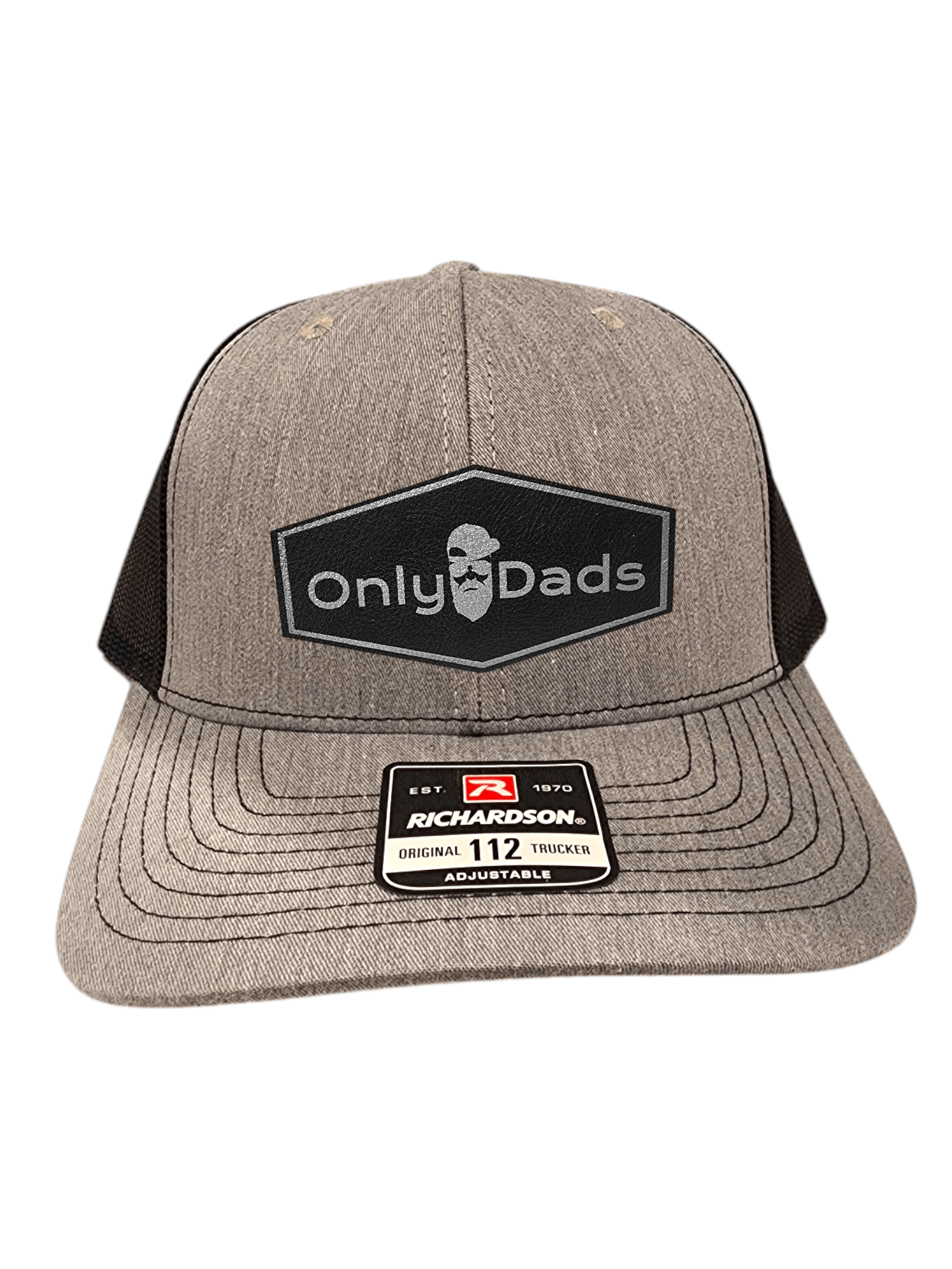 only dads trucker hat - hexagon patch – trucker hat for men from Only Dads USA