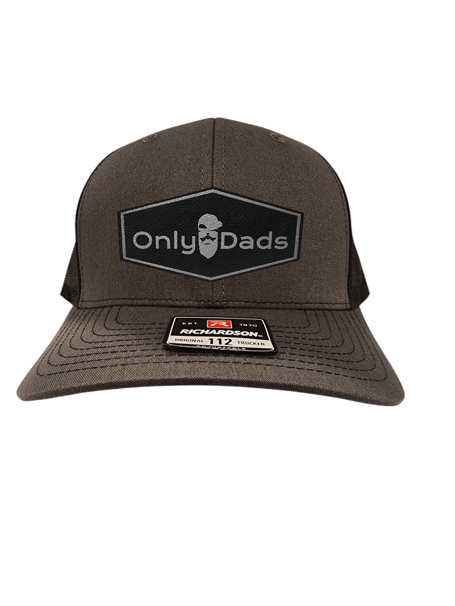 only dads trucker hat - hexagon patch – trucker hat for men from Only Dads USA