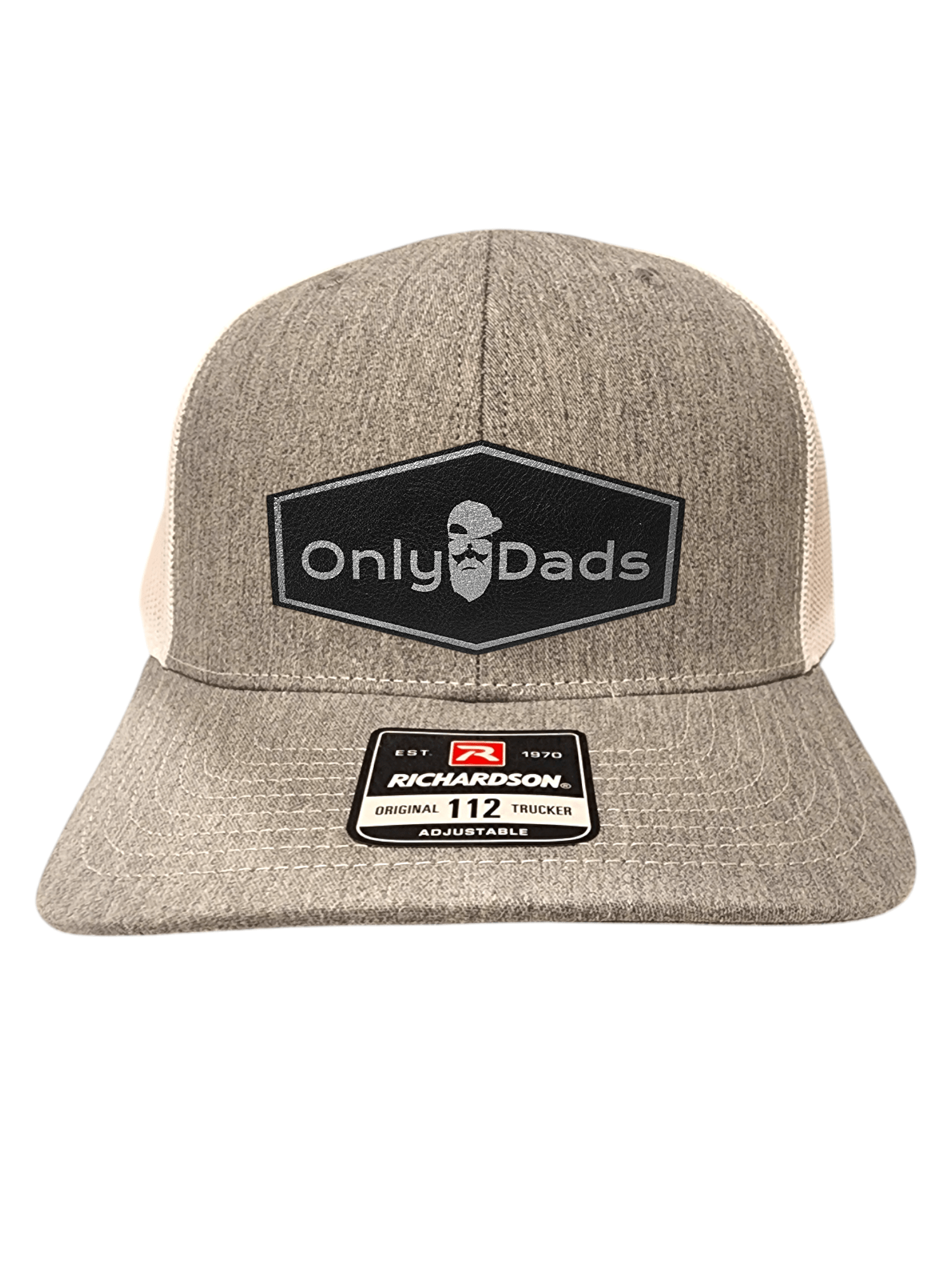 only dads trucker hat - hexagon patch – trucker hat for men from Only Dads USA