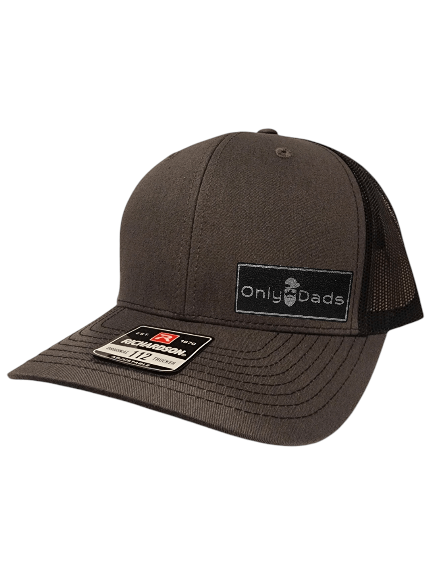 only dads trucker hat - rectangle patch – trucker hat for men from Only Dads USA