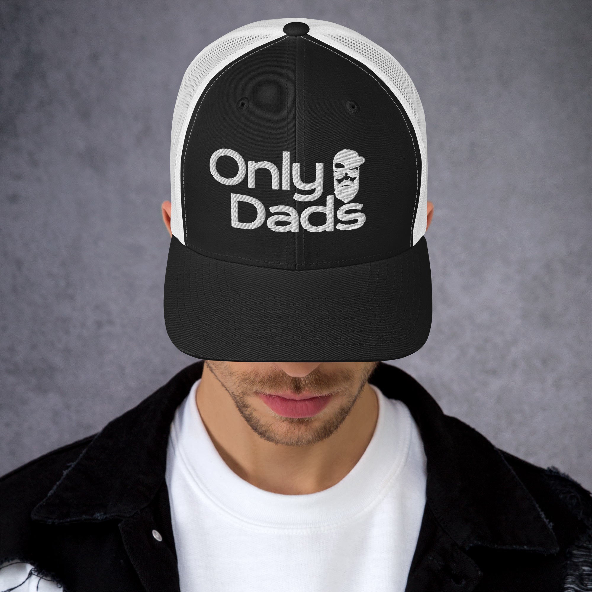 Only Dads – Embroidered Trucker Hat – trucker hat for men from Only Dads USA