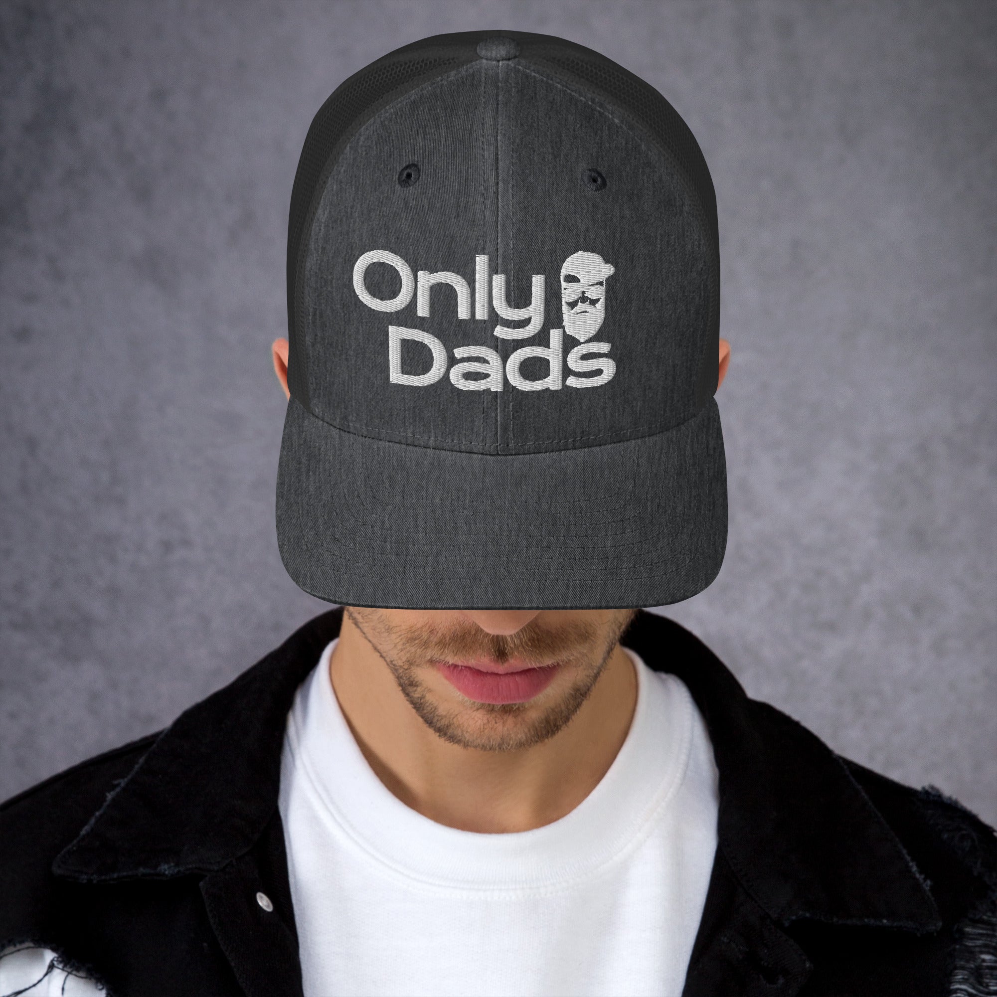 Only Dads – Embroidered Trucker Hat – trucker hat for men from Only Dads USA