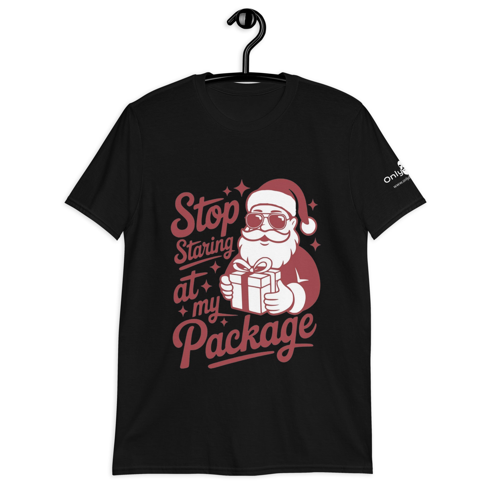 Only Dads – “Stop Staring at My Package” T-Shirt – funny dad shirt and mens graphic tee from Only Dads USA