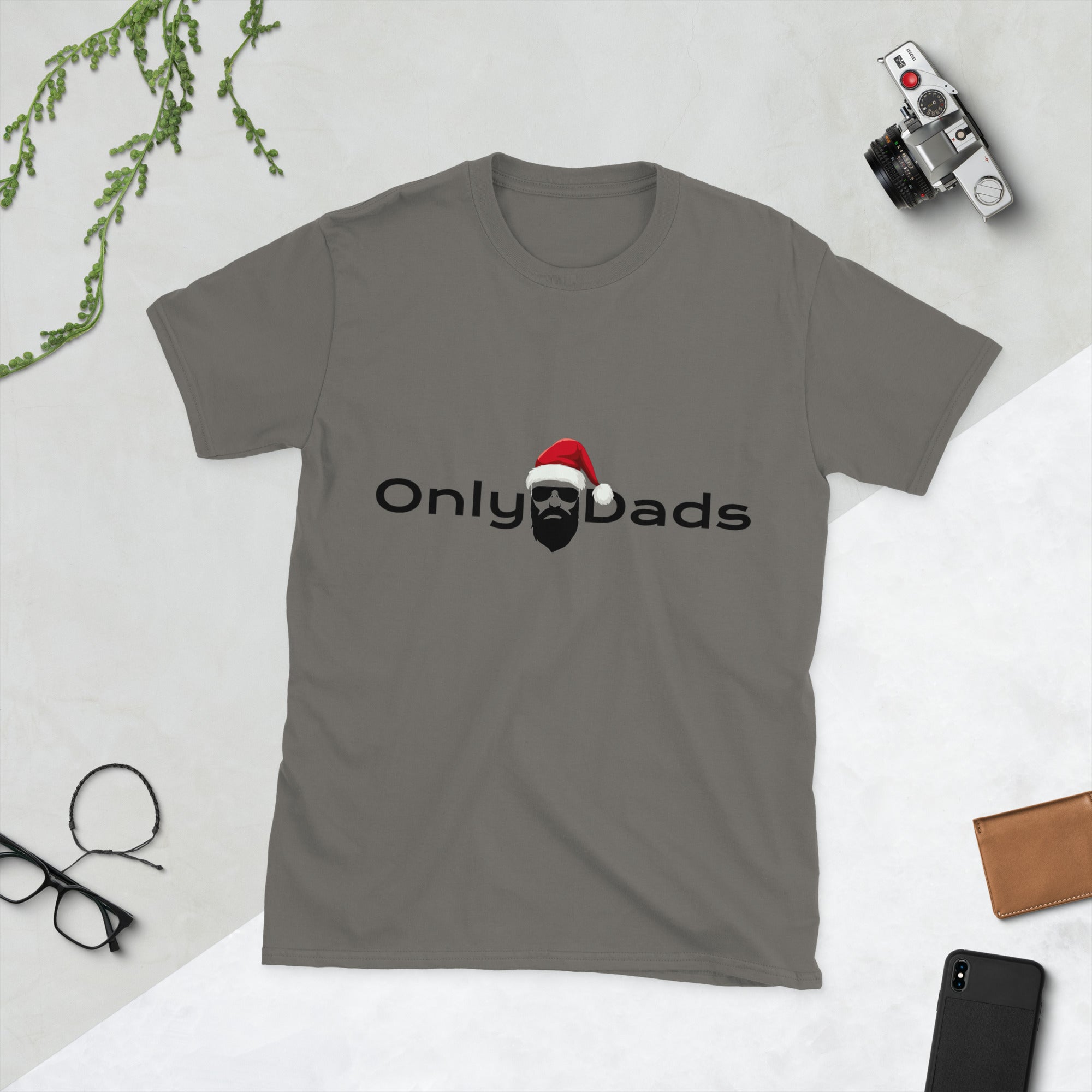 Only Dads Santa Logo- T-shirt – funny dad shirt and mens graphic tee from Only Dads USA