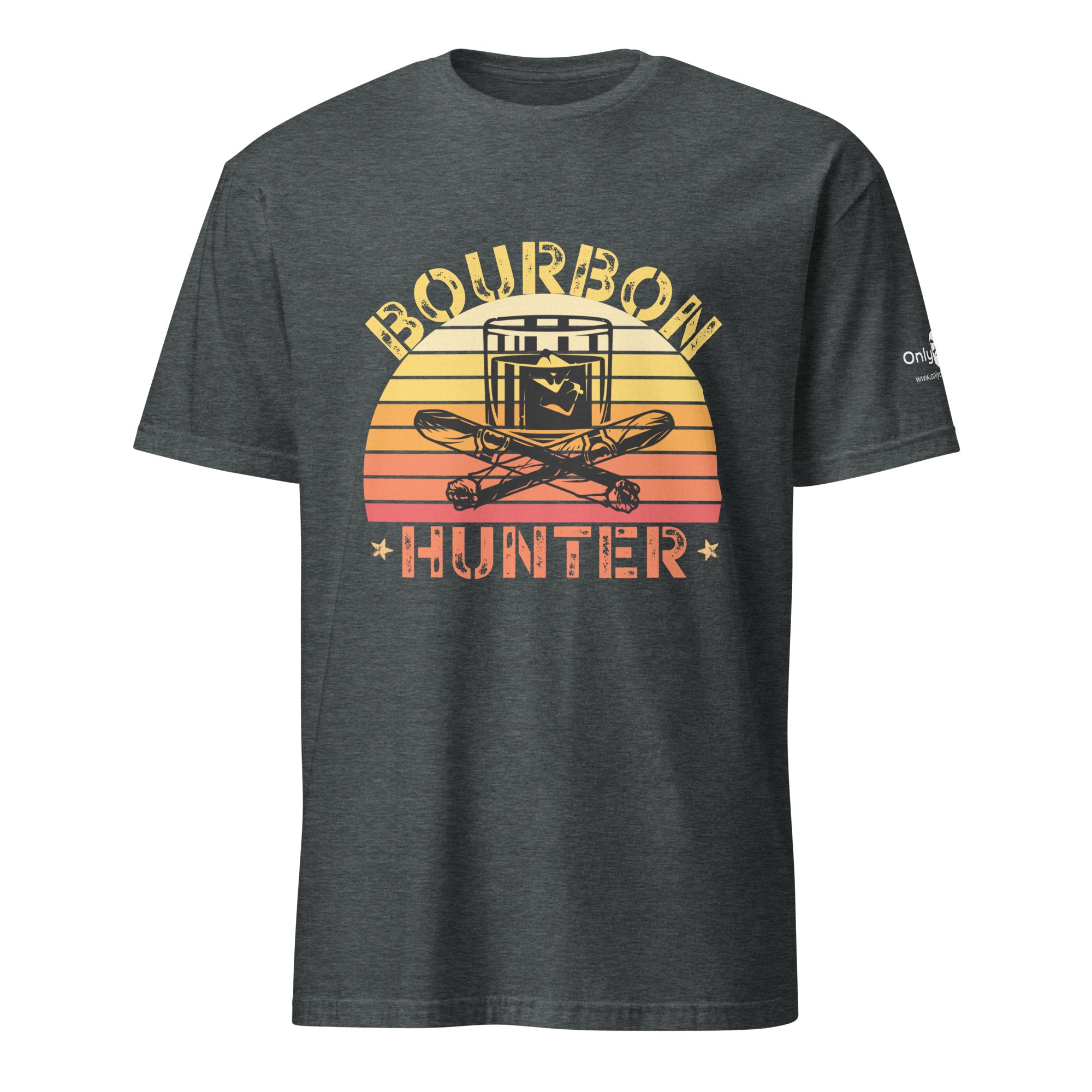 Bourbon Hunter 2- Only Dads -T-shirt – funny dad shirt and mens graphic tee from Only Dads USA