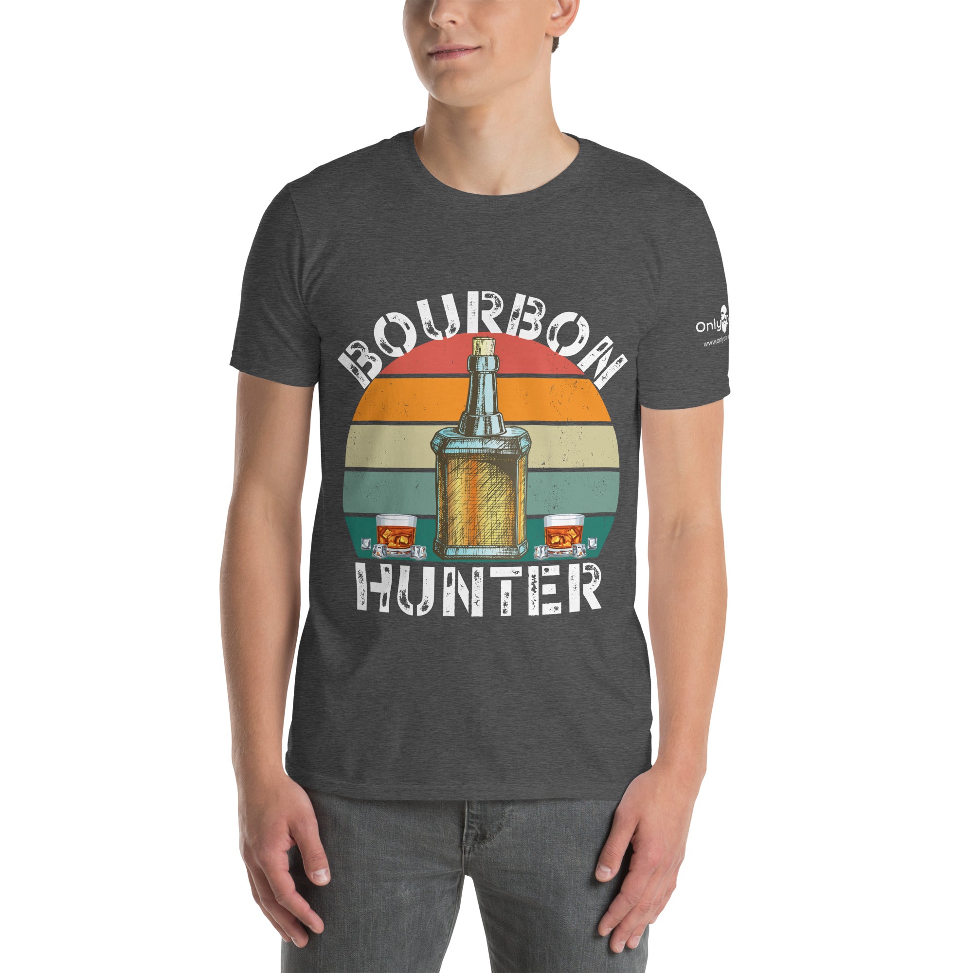 The Bourbon Hunter - Only Dads T-shirt – funny dad shirt and mens graphic tee from Only Dads USA