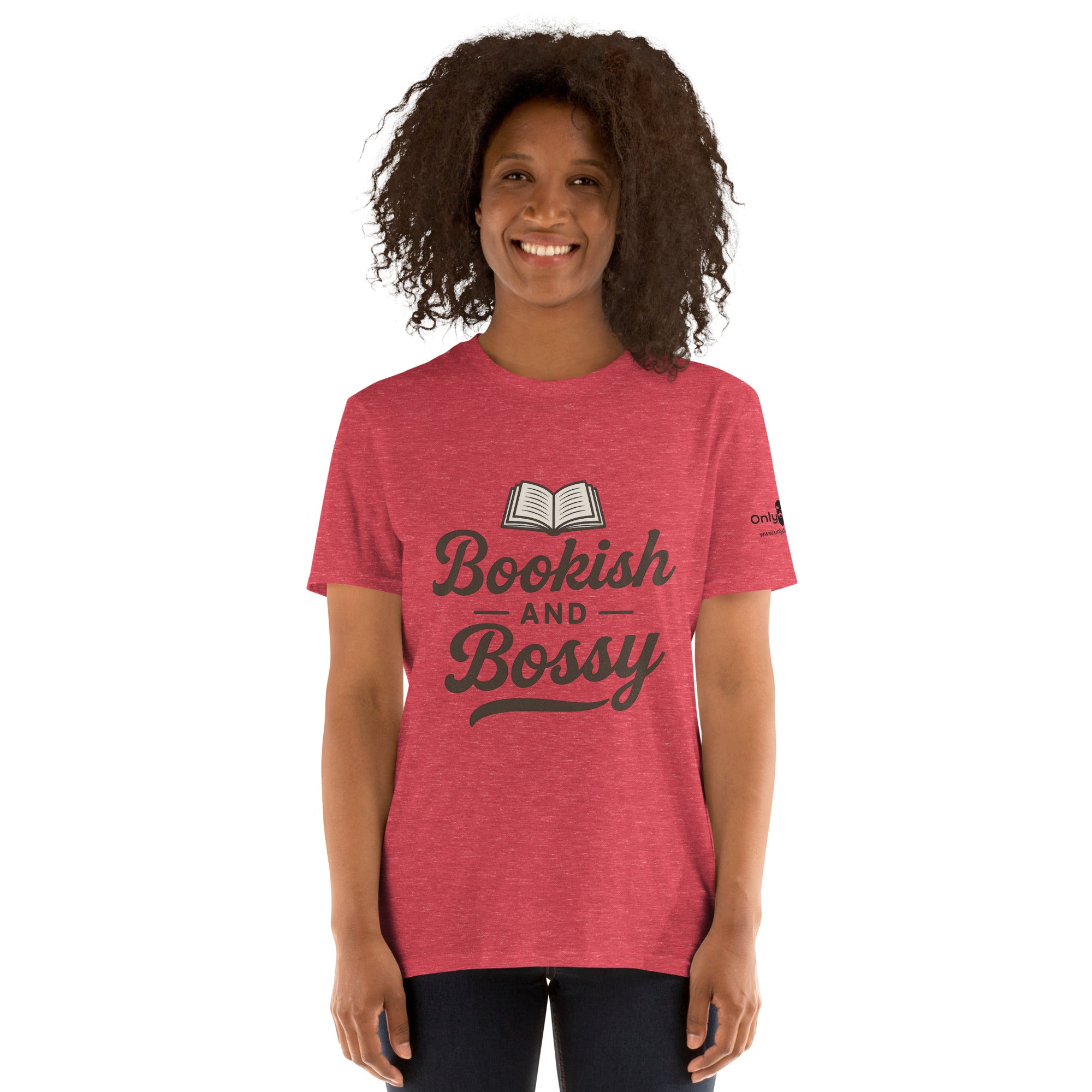 Bookish & Bossy – Only Dads T-Shirt – funny dad shirt and mens graphic tee from Only Dads USA