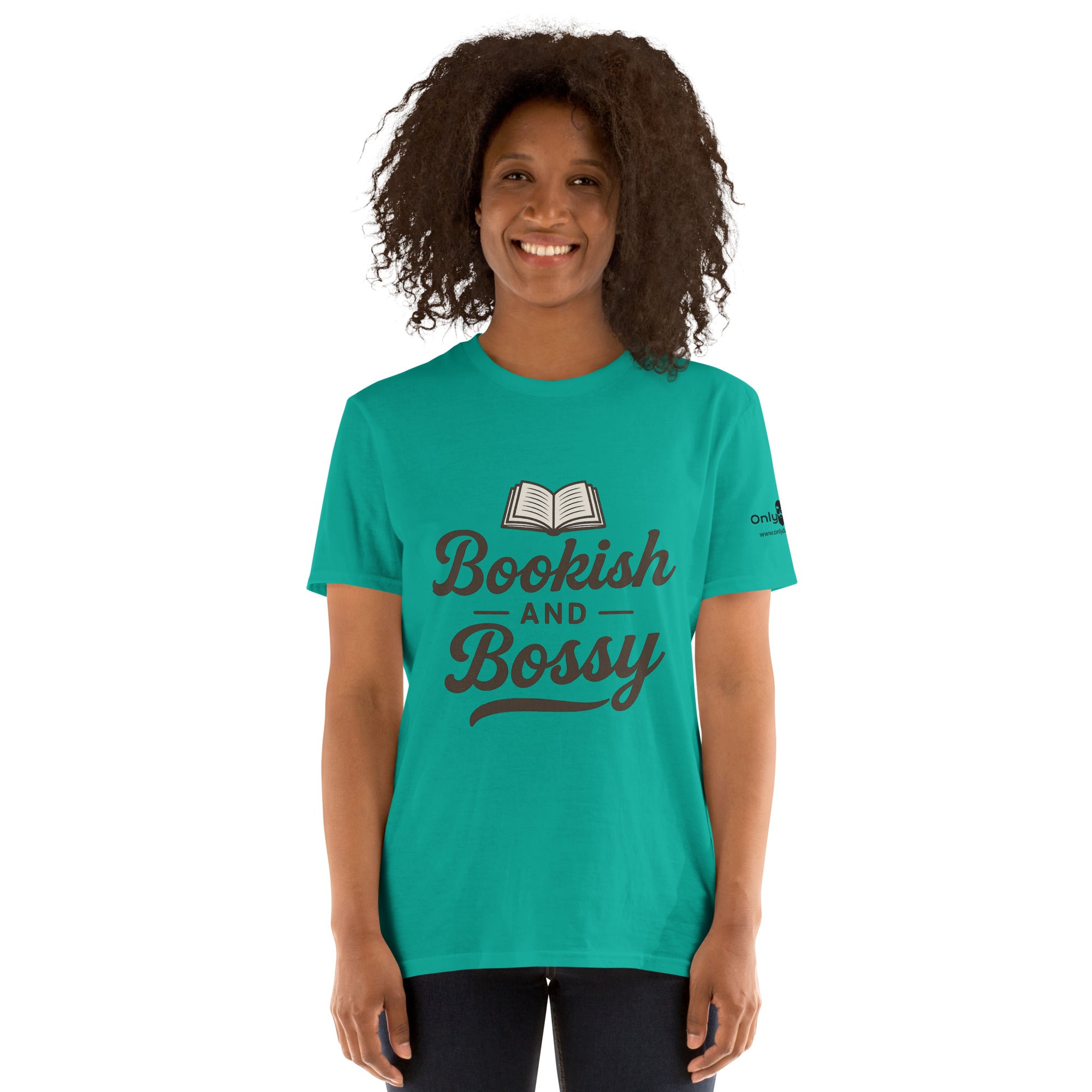 Bookish & Bossy – Only Dads T-Shirt – funny dad shirt and mens graphic tee from Only Dads USA