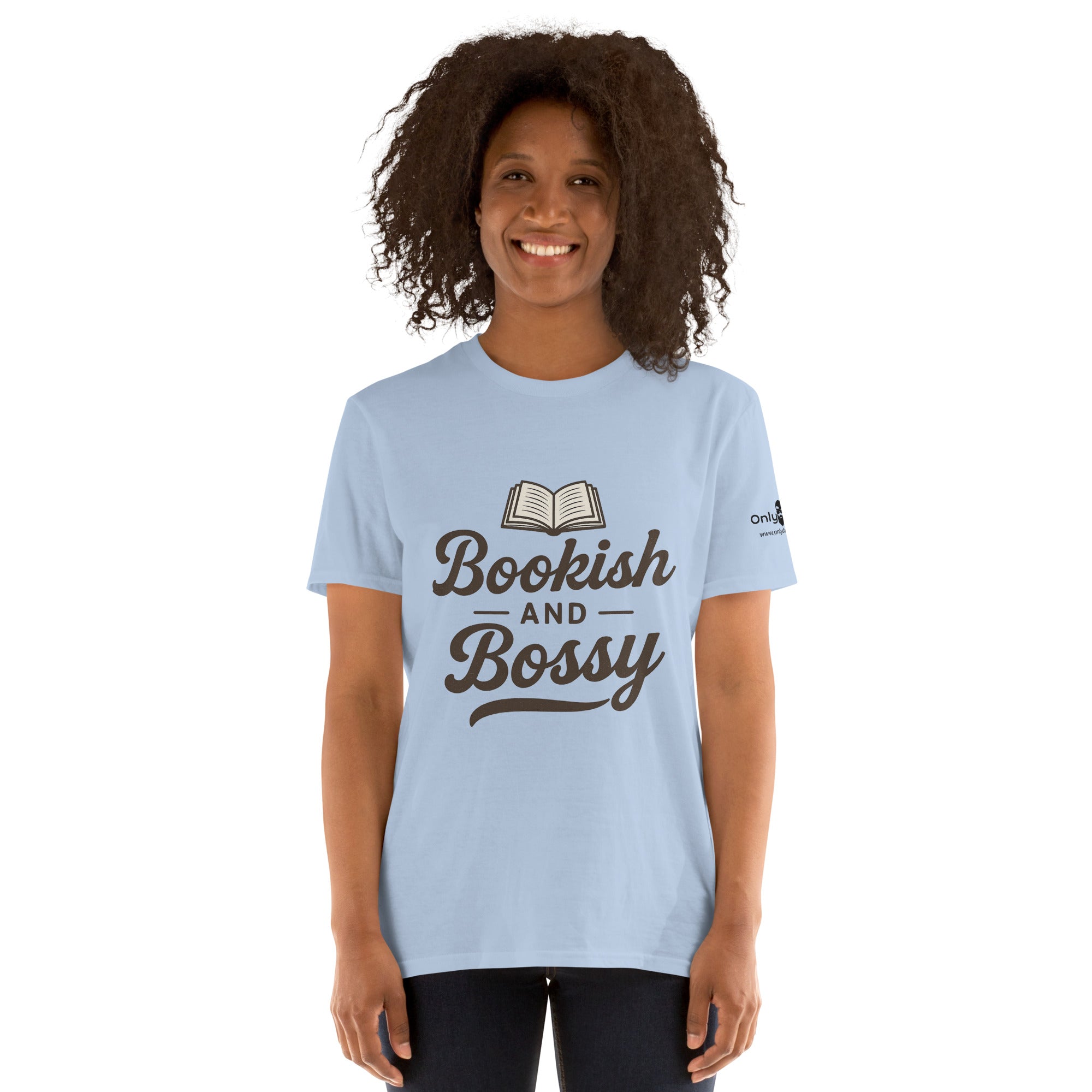 Bookish & Bossy – Only Dads T-Shirt – funny dad shirt and mens graphic tee from Only Dads USA